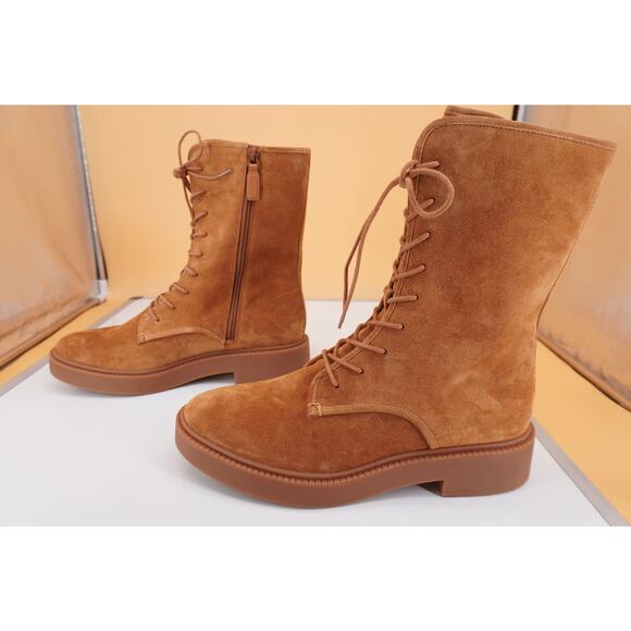 Vince Kegan Brown Suede Leather Chelsea Ankle Boots SZ 11 New $450 Women's - Picture 3 of 10